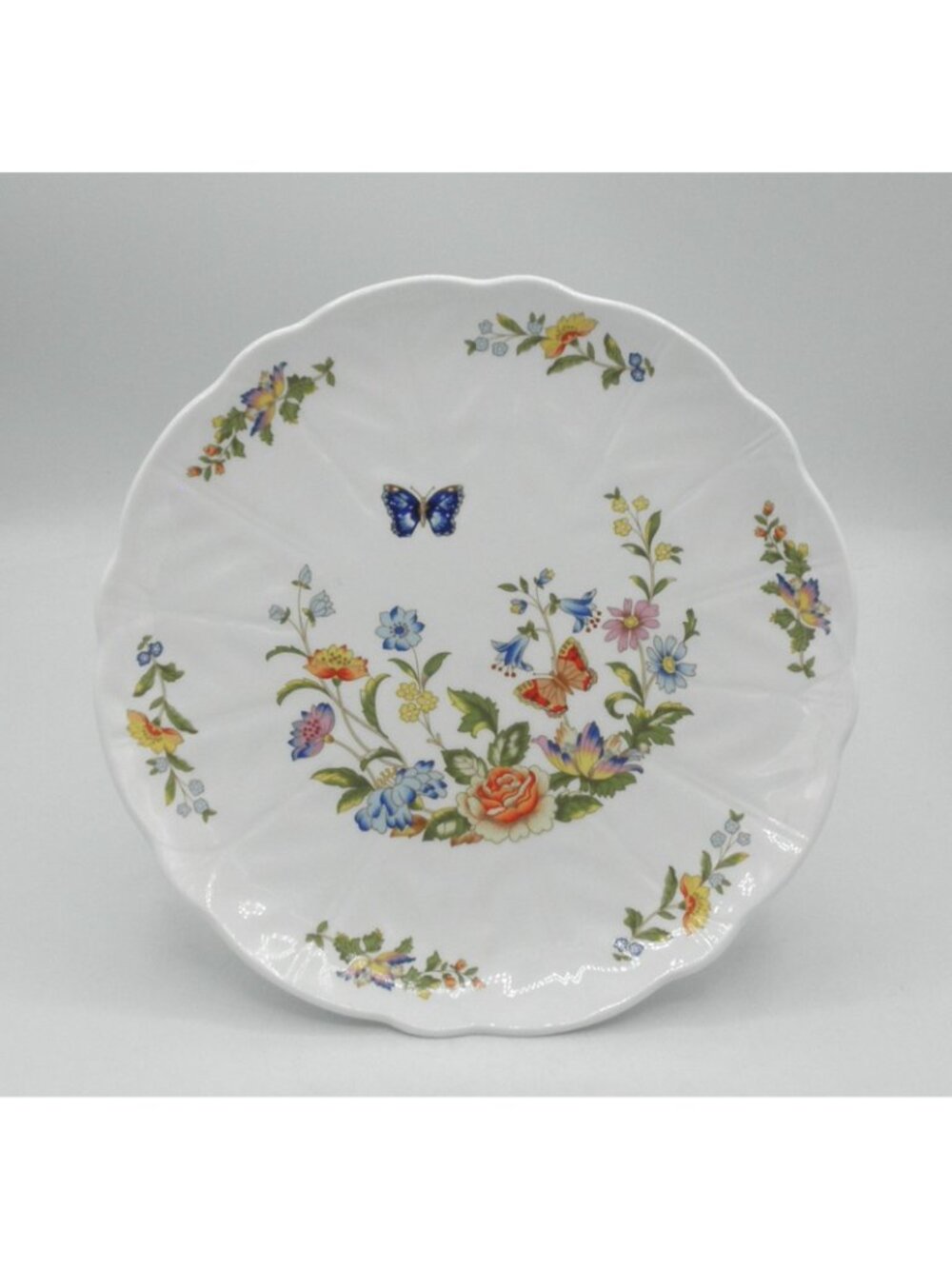 Cottage Garden by Aynsley 10 3/8 Inch Pedestal Cake Plate Pattern Code AYNCOGA - Picture 8 of 16